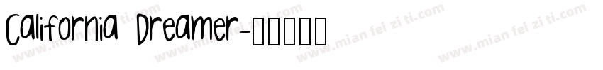California Dreamer字体转换